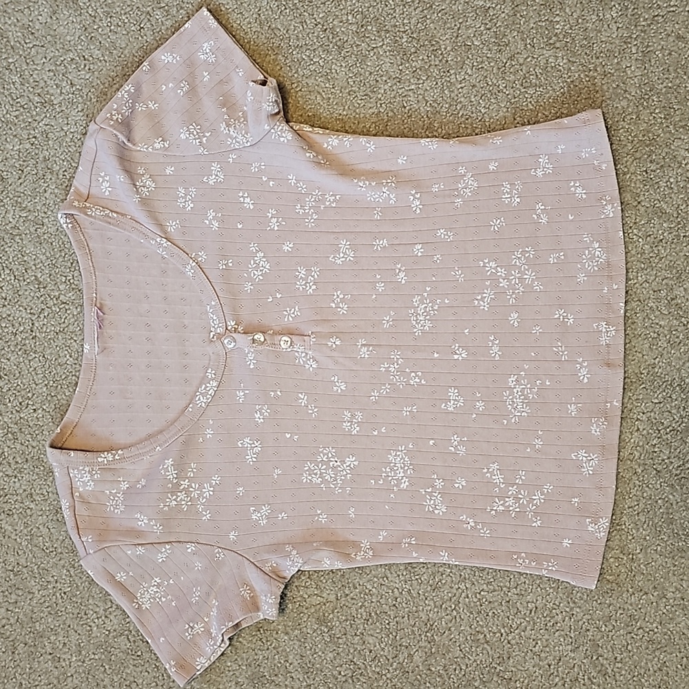 Blouse; Short Sleeve; Girls; Small